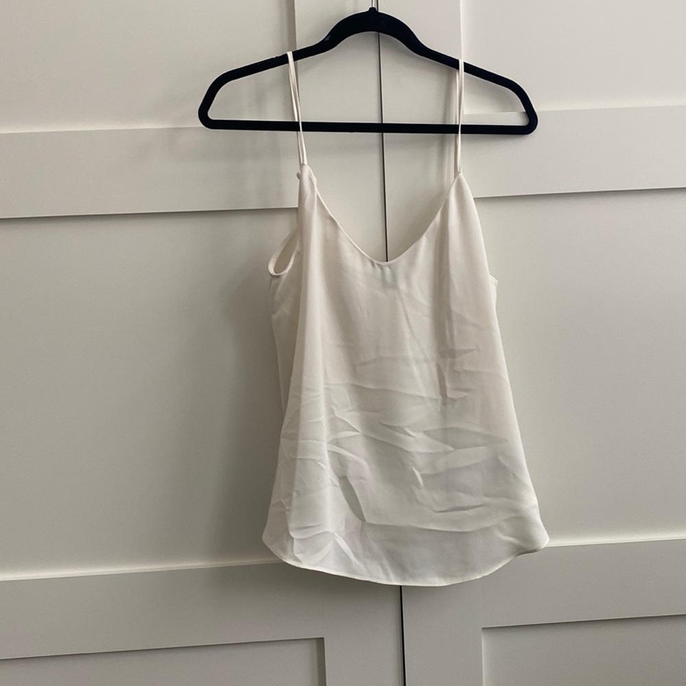 J. Crew cream camisole with adjustable straps.